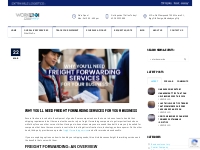 Why You’ll Need Freight Forwarding Services For Your Business | Blog |