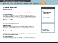 Compare Web Hosts - 100 Best Free Web Space
