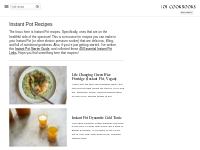 30+ Instant Pot Recipes to Love | 101 Cookbooks