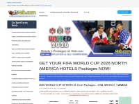 FIFA World Cup 2026 AMERICA Hotels - Book Now! USA, Mexico, Canada