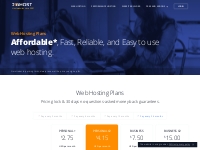 Cheap web hosting from $2.75/mo: compare plans and prices