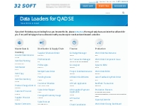                                32Soft -   Data Loaders for QAD SE