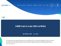 34SP.com achieves ISO certification in ISO 9001 and ISO 14001