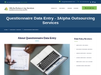 Questionnaire Data Entry - 3Alpha Outsourcing Services