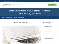 Data Entry from XML Format - 3Alpha Outsourcing Services