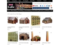 HO Scale Town Buildings | threedk