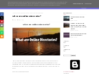 What are Online Directories?