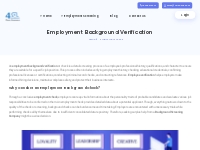   	Employment Background Verification, Employee Background Check Compa