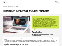 Chandler Center for the Arts Website | Philadelphia Branding & Marketi