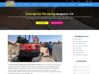 Emergency Plumbing | Water Heater Repair| Hesperia, CA