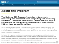 About the Program | 911.gov