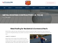 Best metal roofing contractor in Texas for commercial and residential 