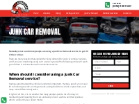 Junk Car Removal: When to use, and what is the process?