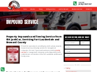 Property Impounds   Towing Service in Broward County | 954JunkCar