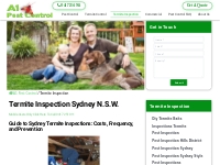 Termite Inspection Sydney - A1 Pest Control 0417 251 911