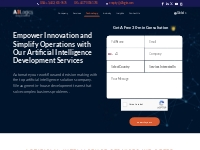 Artificial Intelligence Services | AI development company | A3Logics