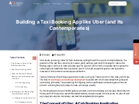 How to Build a Taxi Booking App Like Uber | A3logics Blog