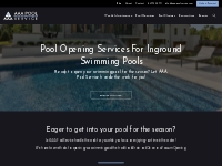 Pool Opening Services | AAA Pool Service