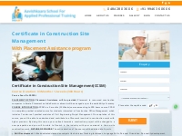 Certificate in Construction Site Management | Aavishkaara School | Civ