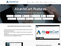 AbanteCart features