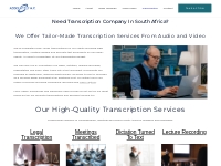Transcription Company In South Africa | ABAV Transcribing
