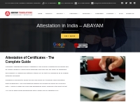 The Best and Fast Attestation in India in 2024 - ABAYAM