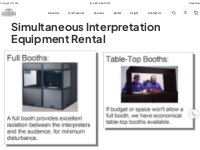 Simultaneous Interpretation Equipment Rental | ABBN