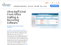 Ultra-Staff EDGE Front Office Recruiting Software