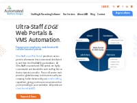 VMS Automation   Web Portals - Ultra-Staff EDGE