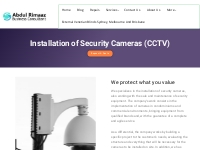 Installation of Security Cameras,Call Us: +91 9999737435