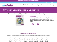   	Abeka | Christian School Scope & Sequence