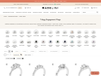Trilogy Diamond Engagement Rings - Abelini
