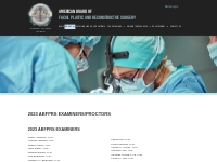 ABFPRS Examiners - American Board of Facial Plastic and Reconstructive