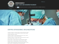 ABFPRS Sponsoring Organizations - American Board of Facial Plastic and