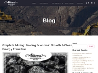 Graphite Mining: Fueling Economic Growth   Clean Energy Transition