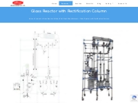 Glass Reactor with Rectification Column Manufacturer   Supplier in Ind