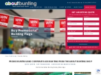 Buy Promotional Bunting Flags | Promo Bunting & Ads Bunting