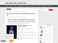 General information to understand stomach flu | All about flu symptoms