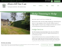 Hedge and Shrub Maintenance | Above All Tree Care