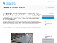 Chrome Moly Steel Plates \ Vandan Steel & Engg. co.