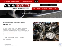 Automatic Performance Transmission Moorabbin, Beaumaris, Parkdale