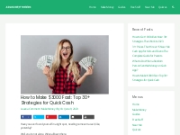 How to Make $3000 Fast: Top 30+ Strategies for Quick Cash