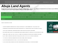 Abuja Land Agents: Lands for Sale within FCT Abuja