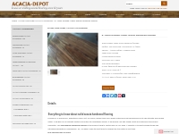 Solid Acacia Hardwood Flooring - Acacia Depot