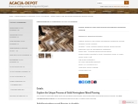 Solid Herringbone Wood Flooring - Acacia Depot