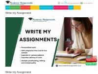 Write my Assignment at Academic Assignments