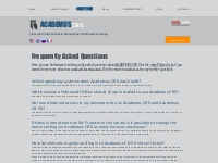 FAQ on Academus CRS software