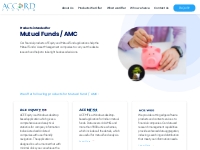   	          Products intended for Mutual Funds / AMC - Accord Fintech