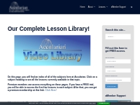 Our Complete Lesson Library!   Accularian
