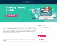Online PHP/MySql Training | Online PHP MySql Course